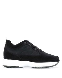 Hogan Canvas Panel Low Top Trainers