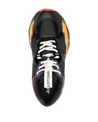 Just Cavalli Chunky Panelled Leather Sneakers