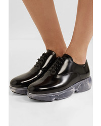 Prada Cloudbust Leather And Rubber Sneakers