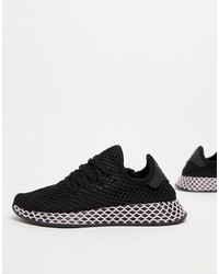 adidas Originals Deerupt Trainers In Black And Lilac