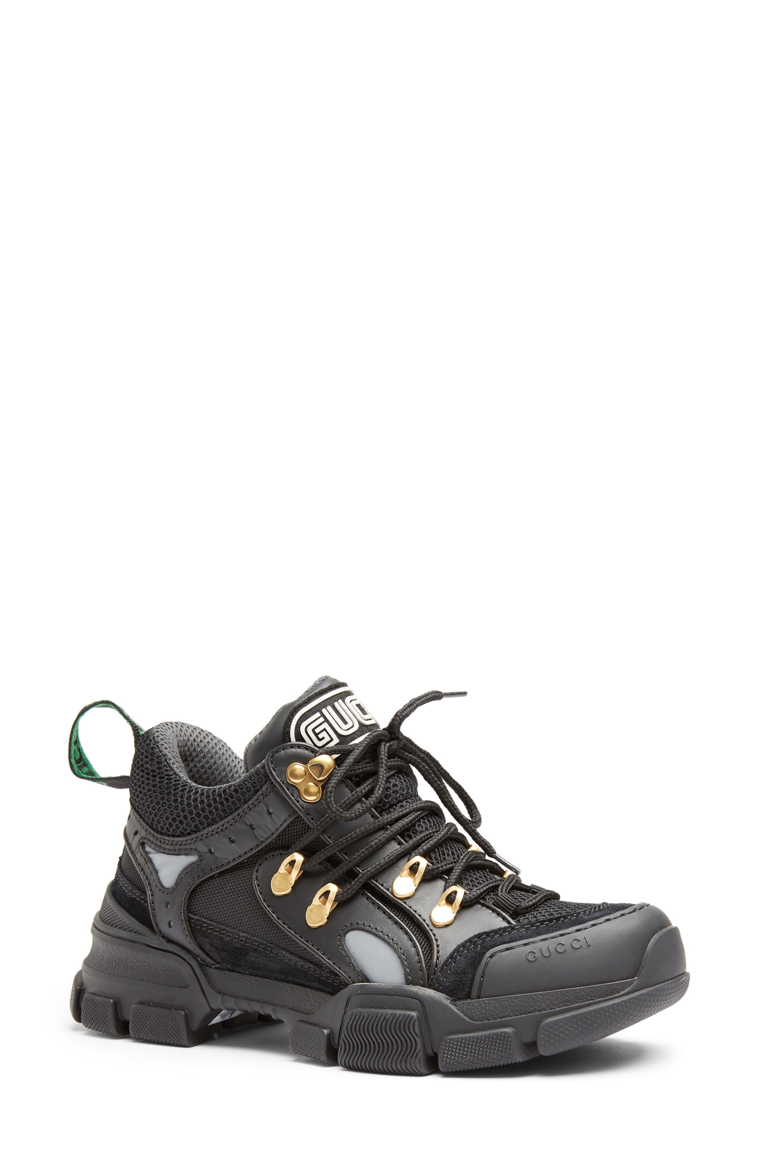 gucci flashtrek sneaker black