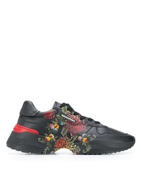 DSQUARED2 Floral Painted Sneakers