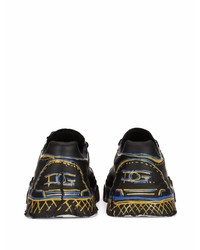Dolce & Gabbana Graffiti Lace Up Sneakers