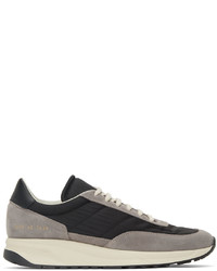Common Projects Grey Black Track Classic Sneakers