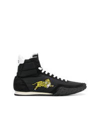 Kenzo Hi Top Tiger Embroidered Sneakers