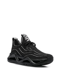 Ea7 Emporio Armani Knitted Chunky Sneakers