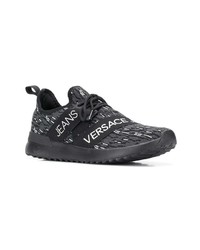 Versace Jeans Knitted Lace Up Sneakers
