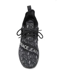 Versace Jeans Knitted Lace Up Sneakers