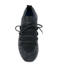 Diesel Lace Up Sock Sneakers With Knit Upper