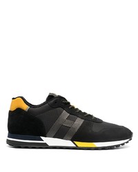 Hogan Leather Lace Up Sneakers
