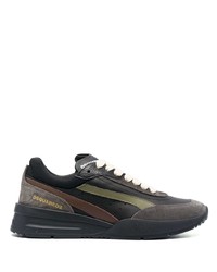 DSQUARED2 Leather Side Stripe Sneakers