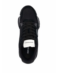 Emporio Armani Logo Patch Low Top Trainers