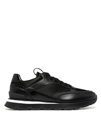 BOSS Logo Tape Leather Panelled Sneakers