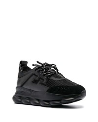 Versace Collection Low Top Mesh Panel Sneakers