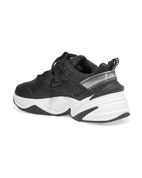 Nike M2k Tekno Leather And Mesh Sneakers