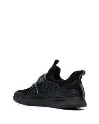 Automobili Lamborghini Panelled Knitted Low Top Sneakers