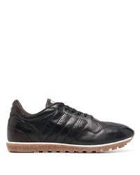 Alberto Fasciani Panelled Low Top Leather Sneakers