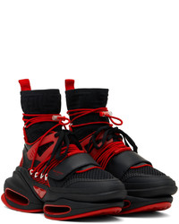 Balmain Red B Bold Sneakers
