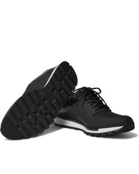 Berluti Run Track Leather And Neoprene Sneakers