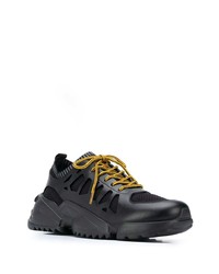 Salvatore Ferragamo Sock Style Low Top Sneakers