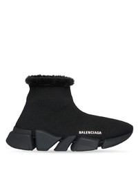 Balenciaga Speed 20 Faux Fur Sneakers