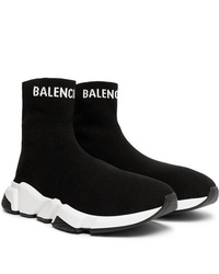 Balenciaga Speed Sock Stretch Knit Slip On Sneakers