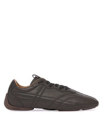 Burberry Topstitched Leather Sneakers