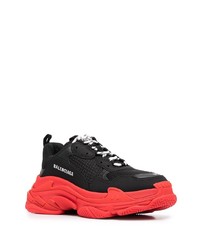 Balenciaga Triple S Two Tone Low Top Sneakers