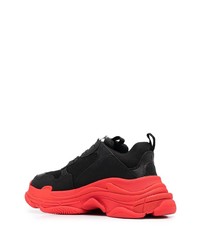 Balenciaga Triple S Two Tone Low Top Sneakers