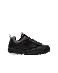 Liam Hodges X Fila Black Disruptor Leather Sneakers