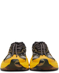 Dolce & Gabbana Yellow Black Daymaster Sneakers