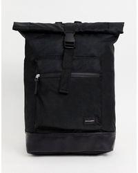 ASOS DESIGN Backpack In Black With And Front Pocket