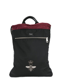 Dolce & Gabbana Bee Crest Appliqu Backpack