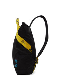 Off-White Black And Yellow Twill Backpack