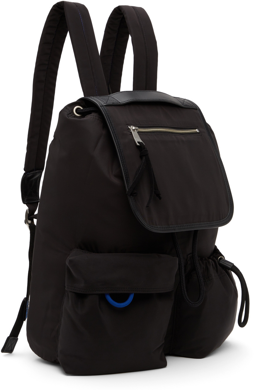 Ader Error Black Flap Backpack, 415 SSENSE Lookastic