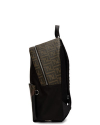 Fendi Black Forever Fabric Backpack