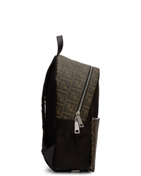Fendi Black Forever Fabric Backpack