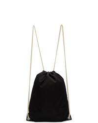 Prada Black Logo Drawstring Backpack