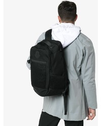 Moncler Black Logo Patch Backpack