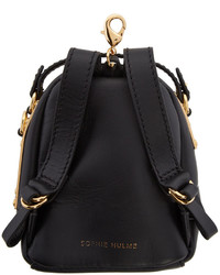 Sophie Hulme Black Micro Wilson Backpack Coin Pouch