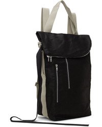 Rick Owens DRKSHDW Black Organic Cotton Backpack