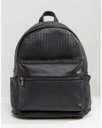 Liquorish Black Textured Backpack