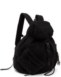 Ader Error Black Wool Slouchy Backpack