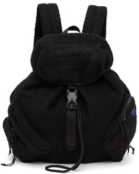 Ader Error Black Wool Slouchy Backpack
