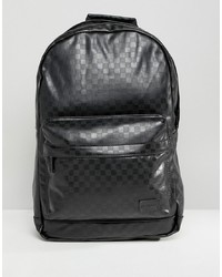 Spiral Chequerboard Backpack In Black