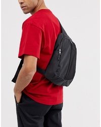 ASOS DESIGN Cross Body Backpack In Black With Front Mesh Pocket