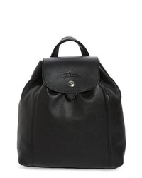 Longchamp Extra Small Le Pliage Cuir Backpack Black