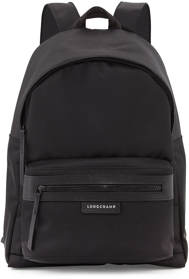 longchamp black backpack