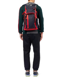 Marni Leather Trimmed Canvas Backpack