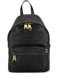 Moschino Logo Embossed Backpack